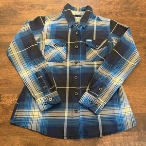 Women’s Dixxon Blue Long Sleeve Button Down Shirt